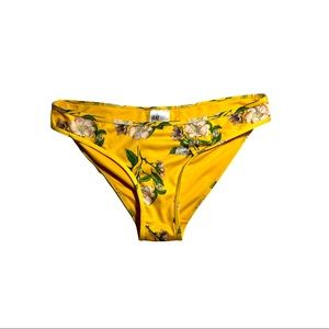 H&M Yellow Floral Bikini Bottoms